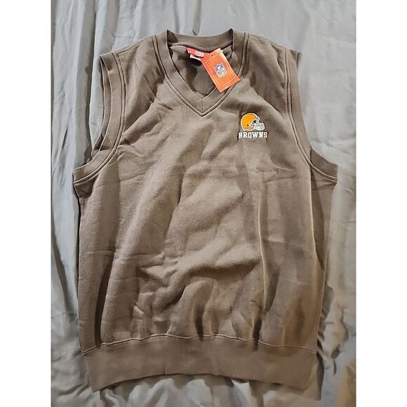 NFL Other - Official NFL Cleveland Browns Sweatshirt Vest Size Medium New With Tags‎